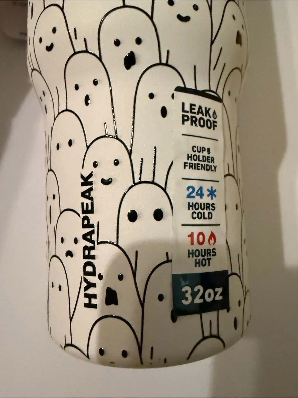 Hydrapeak Voyager 32oz Ghost Print Tumbler NWT Flip & Straw Lid